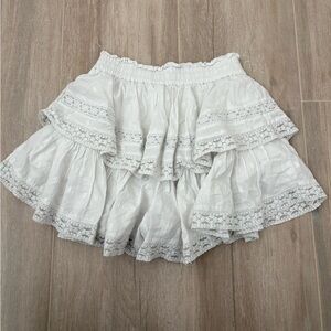American Eagle Outfitters White Lace Mini Skirt